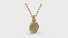 Load and play video in Gallery viewer, Sunrise Diamond Disc Pendant and Chain
