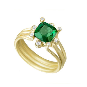 Suzy Landa Green Tourmaline Ring