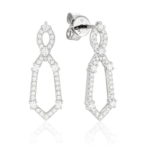 Petite Dangle Diamond Earrings