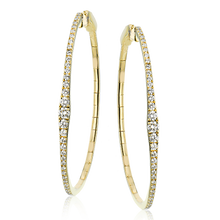 Load image into Gallery viewer, Simon G Diamond Hoops LE4651-Y
