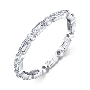 Eternity Baguette and Round Diamond Band