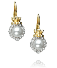 Load image into Gallery viewer, Vahan Pearl and Diamond Earrings 42746DWP

