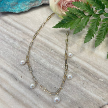 Load image into Gallery viewer, Pearl and Diamond Necklace
