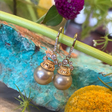 Load image into Gallery viewer, Just Jules Pearl and Diamond Earrings
