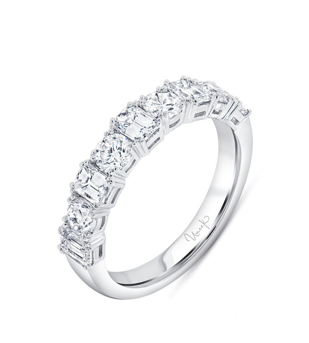 Emerald cut and Round Diamond Band – Benold's Jewelers