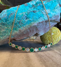 Load image into Gallery viewer, Emerald and Diamond Necklace
