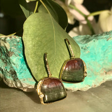 Load image into Gallery viewer, Just Jules Watermelon Tourmaline Earrings
