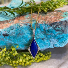 Load image into Gallery viewer, Marquise Lapis Pendant
