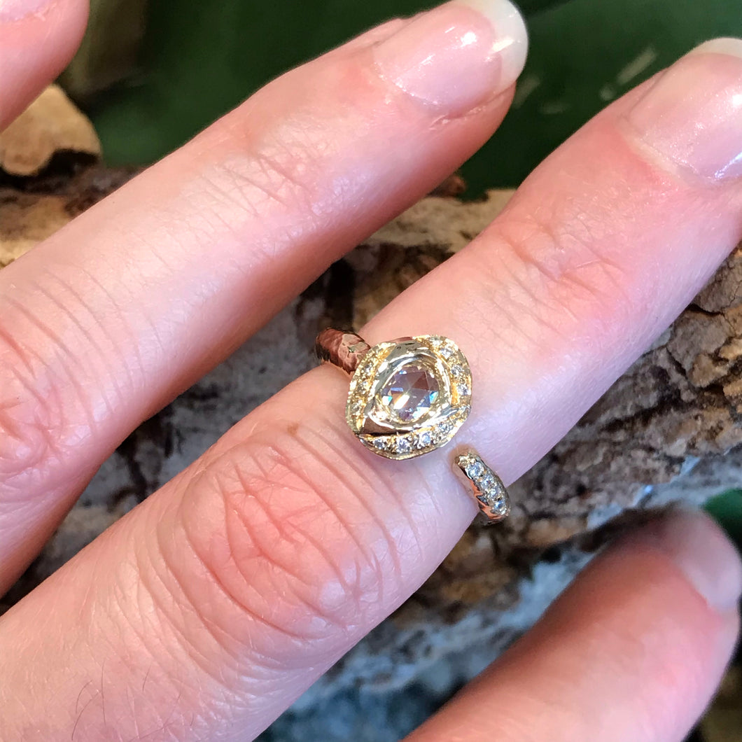 Just Jules-Rose Cut Diamond Ring