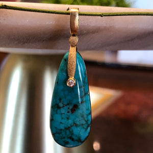 Alex Sepkus Sticks and Stones Turquoise Pendant