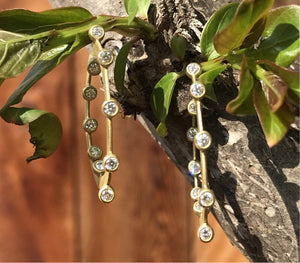 Suzy Landa Diamond Hoop Earrings