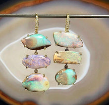 Load image into Gallery viewer, Lauren K Triple Opal Dangle Earrings
