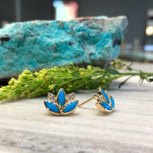 Load image into Gallery viewer, Triple Turquoise Earrings

