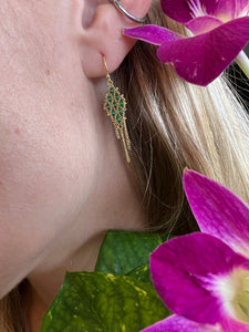 SOLD Amali Emerald Earrings