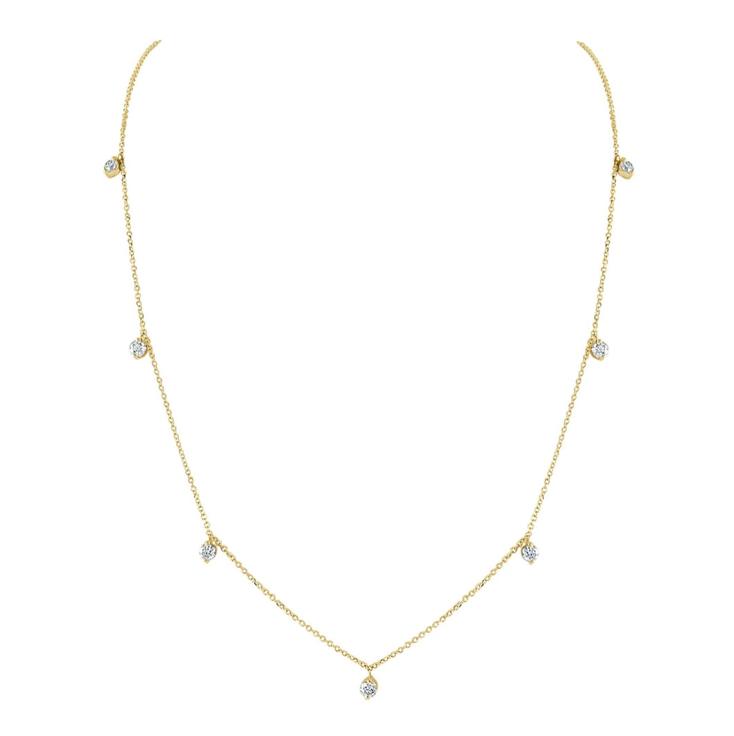 Seven Diamonds Necklace-.59 CTW